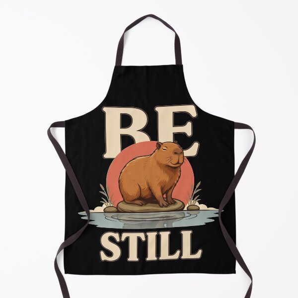 Item preview, Be Still Capybara – Vintage Stoic Nature Design designed and sold by No Excuses Supply.