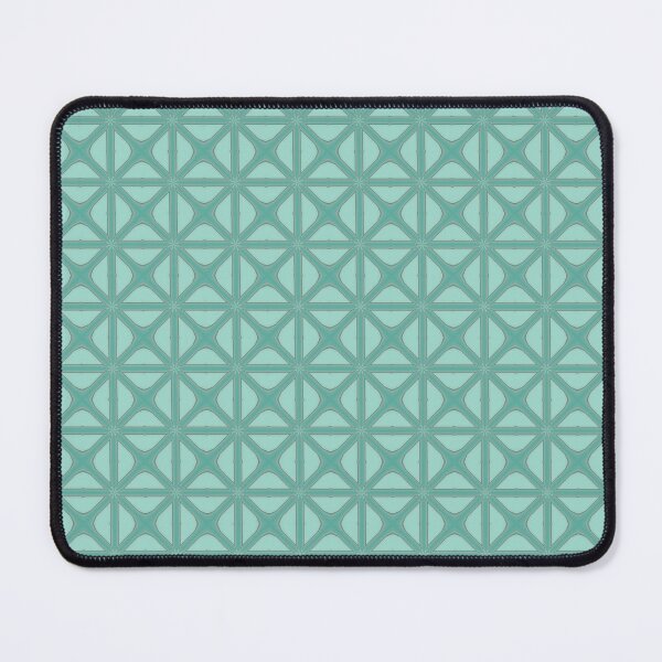 Item preview, Geometrical Arabesque Pattern In Aqua Blue Tones designed and sold by taiche.