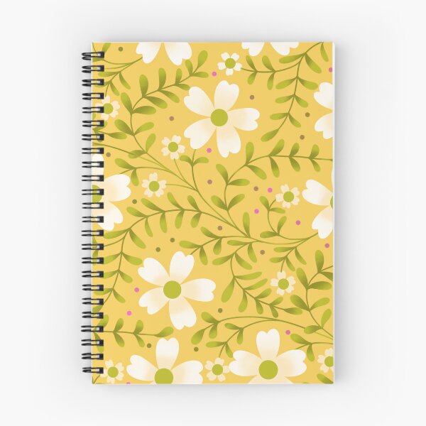 Item preview, Sunny Yellow Daisy Pattern with Fern Leaves | Cheerful Floral Print designed and sold by MizzleInk.