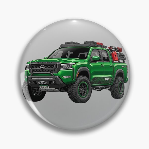 Item preview, Custom Nissan Frontier PRO-4X Green Overland Pickup Truck Illustration designed and sold by Motorline44.