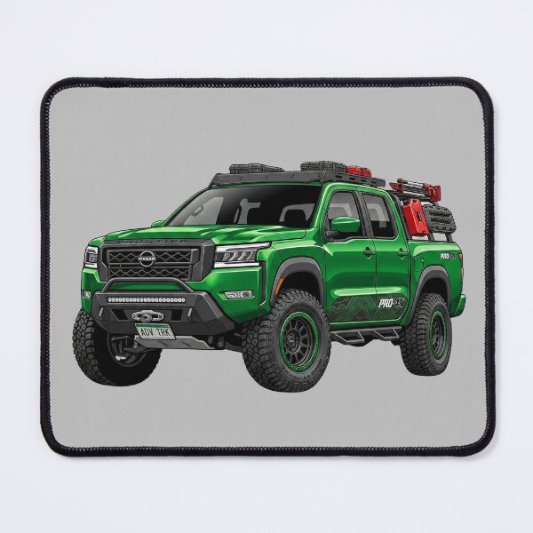 Item preview, Custom Nissan Frontier PRO-4X Green Overland Pickup Truck Illustration designed and sold by Motorline44.