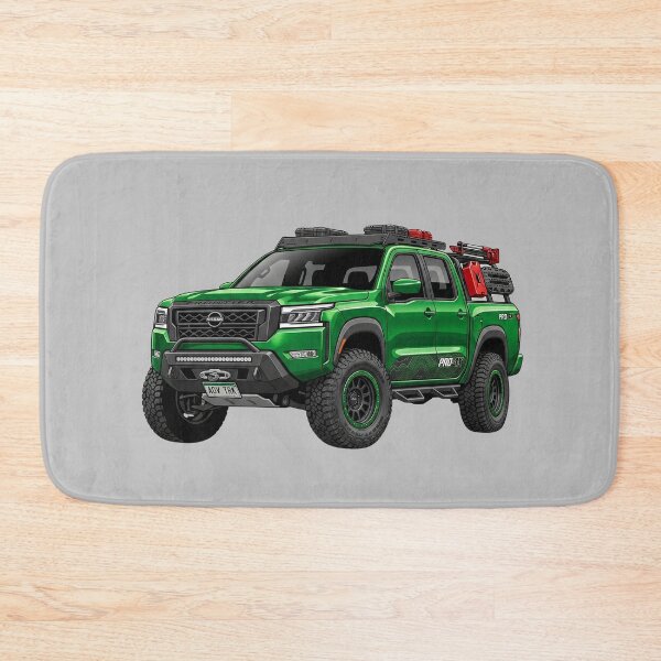 Item preview, Custom Nissan Frontier PRO-4X Green Overland Pickup Truck Illustration designed and sold by Motorline44.