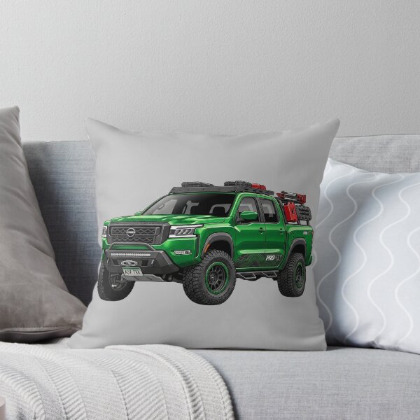 Item preview, Custom Nissan Frontier PRO-4X Green Overland Pickup Truck Illustration designed and sold by Motorline44.