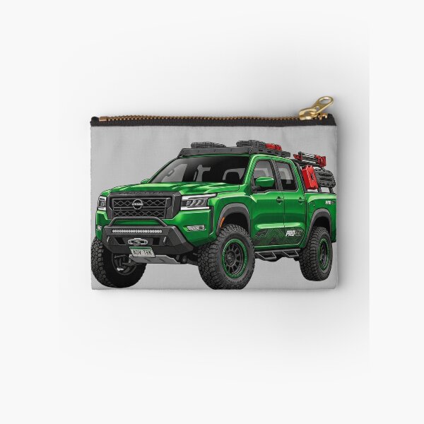 Item preview, Custom Nissan Frontier PRO-4X Green Overland Pickup Truck Illustration designed and sold by Motorline44.
