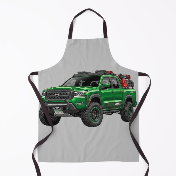 Item preview, Custom Nissan Frontier PRO-4X Green Overland Pickup Truck Illustration designed and sold by Motorline44.