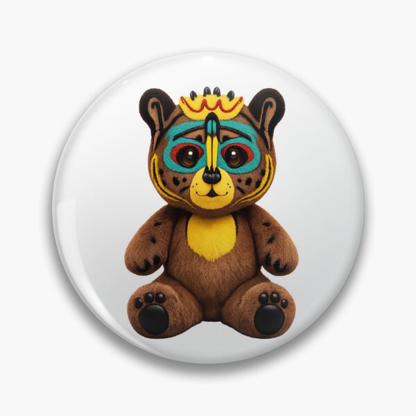 Item preview, Cute Tribal Bear Plush – Colorful Fantasy Animal designed and sold by trpa04.