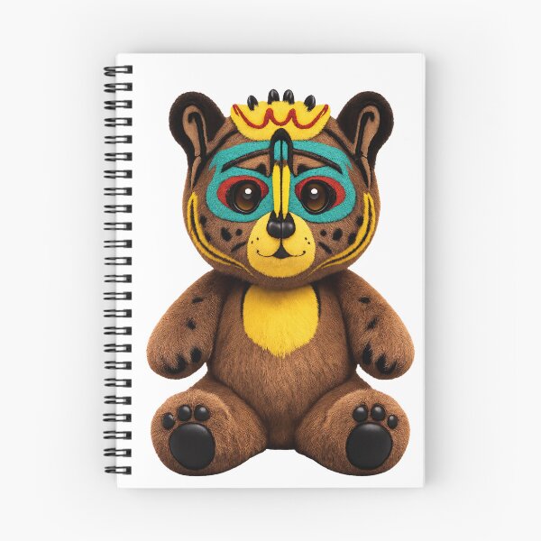 Item preview, Cute Tribal Bear Plush – Colorful Fantasy Animal designed and sold by trpa04.