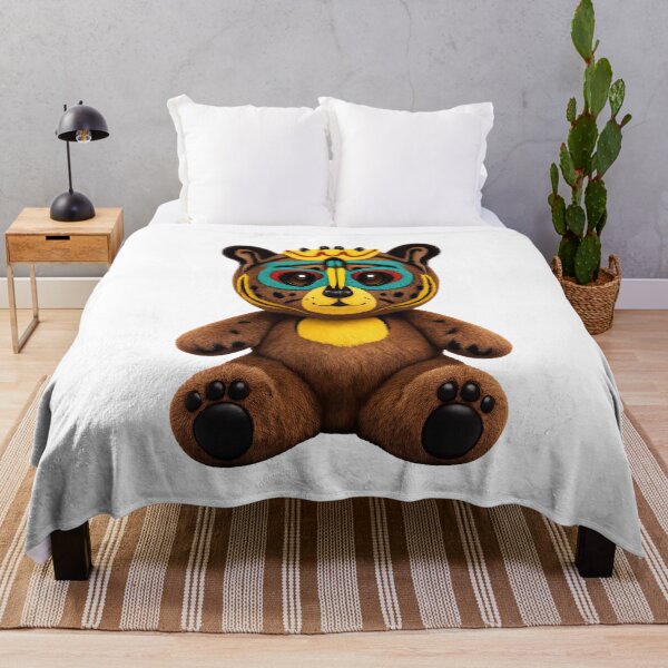 Item preview, Cute Tribal Bear Plush – Colorful Fantasy Animal designed and sold by trpa04.