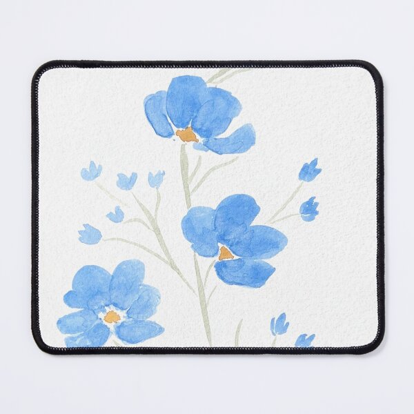 Item preview, The blue flower string watercolor designed and sold by anamgoulart.