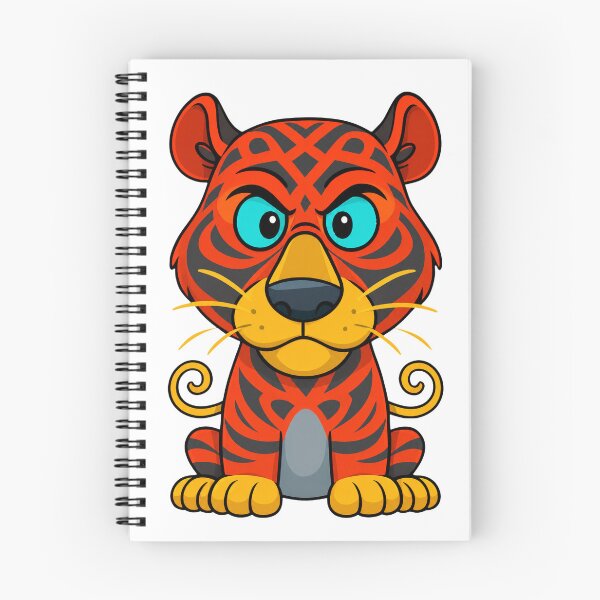 Item preview, Cute Red Tiger Cartoon – Kawaii Colorful Animal designed and sold by trpa04.