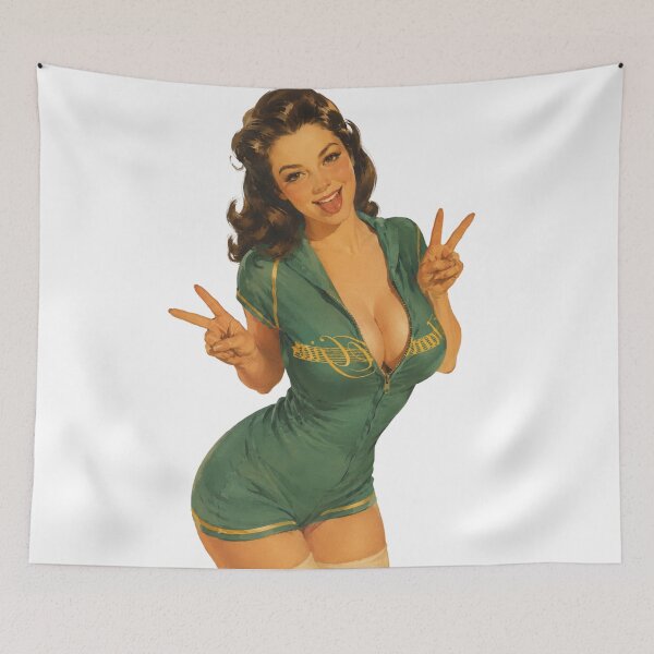 Item preview, Retro Pin Up Girl | Vintage Glamour Original Illustration designed and sold by Cosplayvintage.