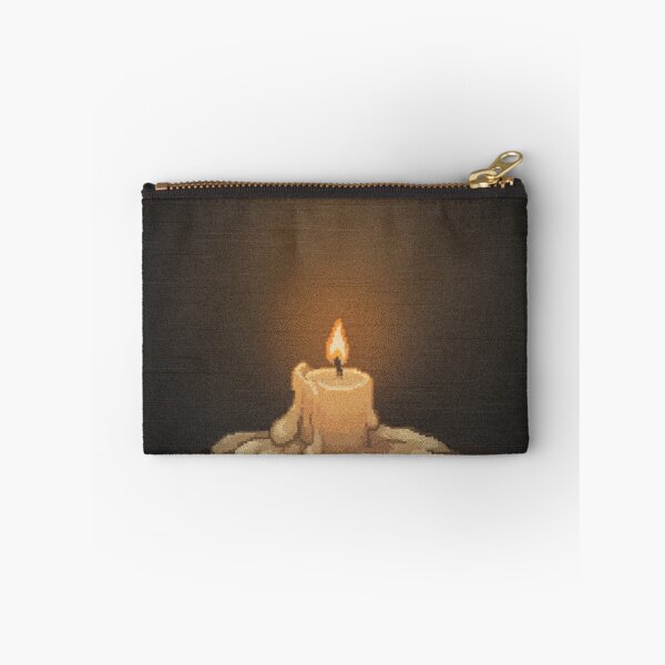 Item preview, Still Burning Out Funny Burnout Pixel Art Candle designed and sold by Arobinoz.