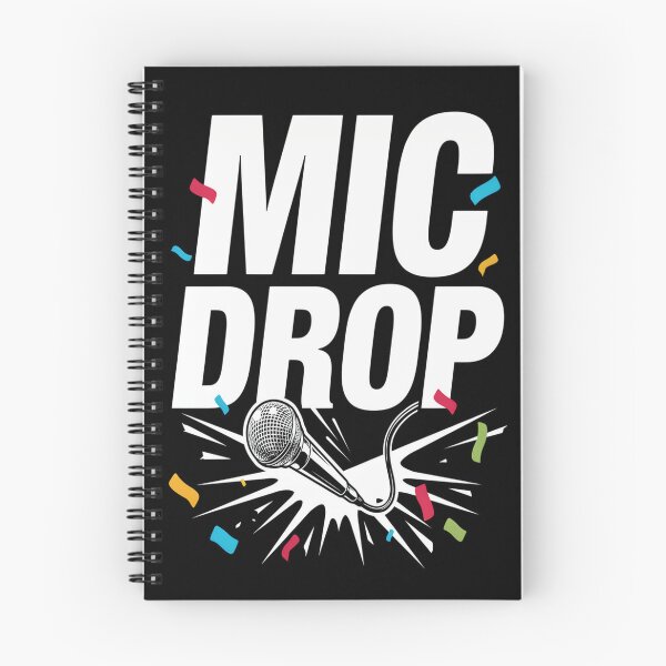 Item preview, Mic Drop – Bold Microphone Rap Hip Hop Design designed and sold by Midnight Veil Designs.