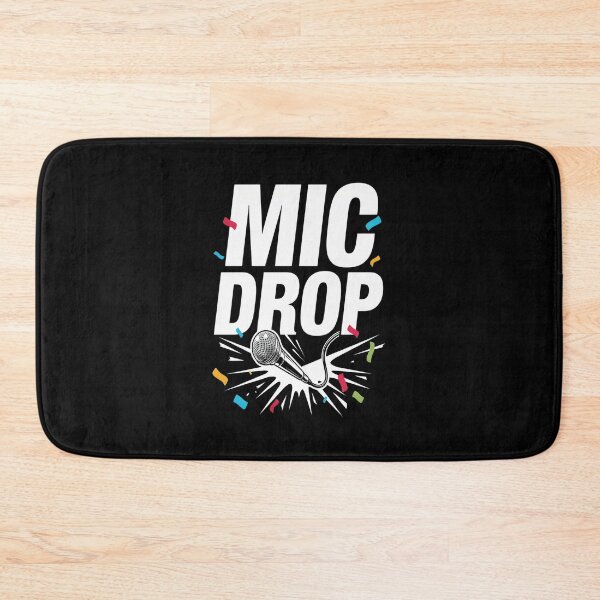 Artikelvorschau, Mic Drop – Auffälliges Mikrofon-Rap-Hip-Hop-Design entworfen und verkauft von Midnight Veil Designs.