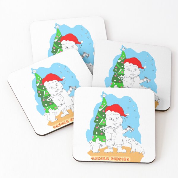 Item preview, Carols Singers - Kid, Cat, Doggy (Original Art by ACCI)  designed and sold by VanyssaGraphics.