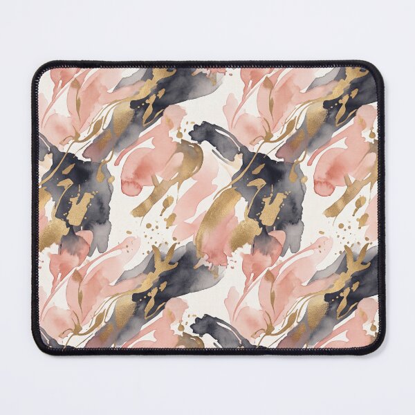 Item preview, Blush & Gold Abstract Watercolor Pattern designed and sold by DeepRedBubble.