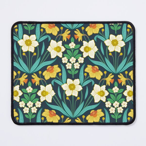 Item preview, Spring daffodils on black designed and sold by Jennifer Ladd.