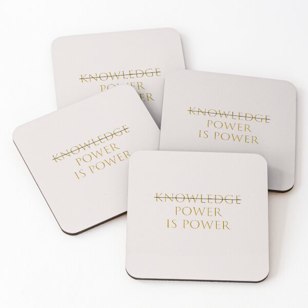 Item preview, Knowledge Is Power - Elegant Gold Typography designed and sold by SandyPlace.