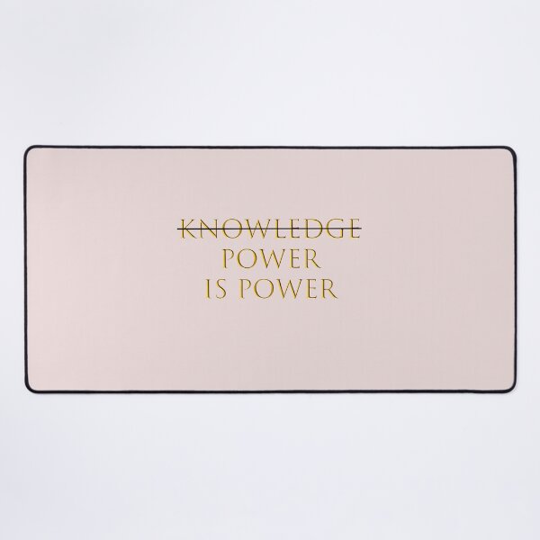 Item preview, Knowledge Is Power - Elegant Gold Typography designed and sold by SandyPlace.