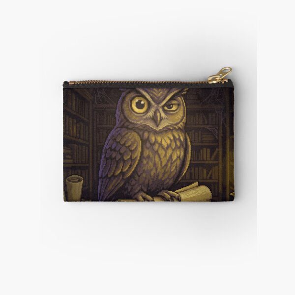 Item preview, I Know Things Mysterious Owl Pixel Art Dark Academia designed and sold by Arobinoz.