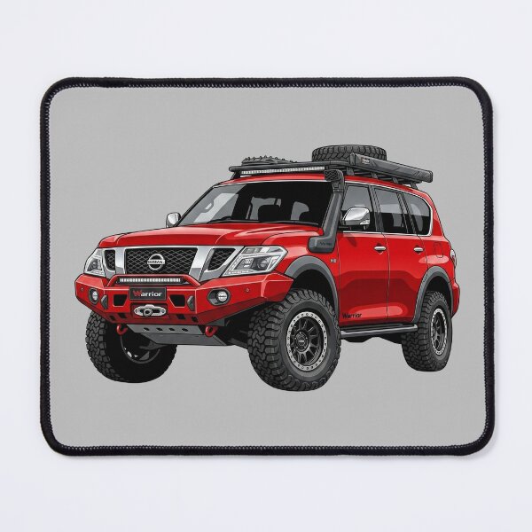 Item preview, Custom Nissan Patrol Y62 Warrior Red Overland SUV Illustration designed and sold by Motorline44.