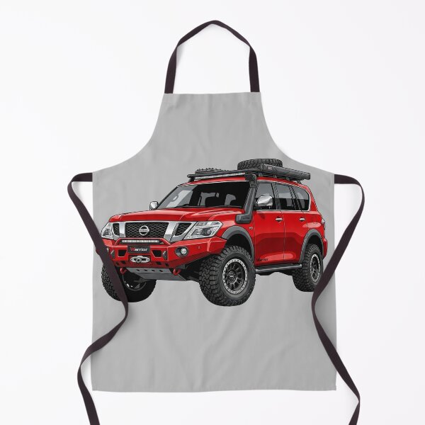 Item preview, Custom Nissan Patrol Y62 Warrior Red Overland SUV Illustration designed and sold by Motorline44.
