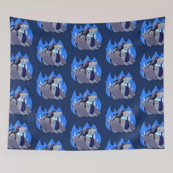 Item preview, Blue Fire Dragon with Flames designed and sold by The Indigo Dragon.