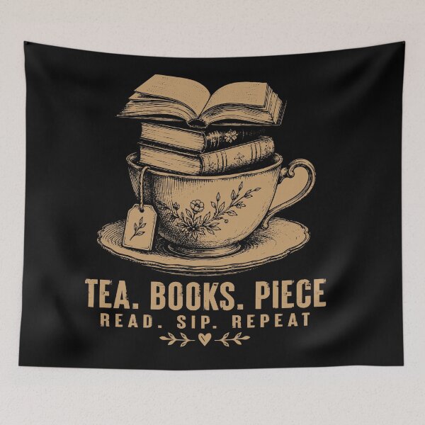 Item preview, Cozy Book Lover & Tea Reader Vintage Design designed and sold by RIZU DESIGN.