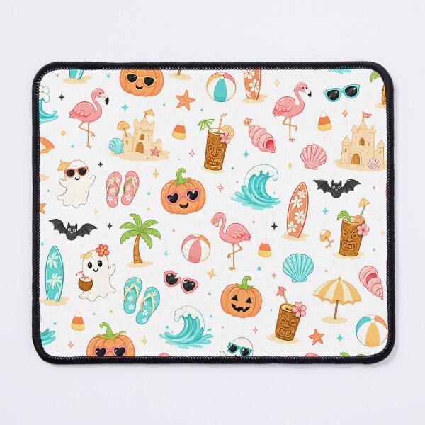 Item preview, Cute Tropical Summerween Halloween Pattern designed and sold by Storybook Botanica.