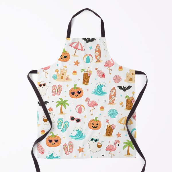 Item preview, Cute Tropical Summerween Halloween Pattern designed and sold by Storybook Botanica.