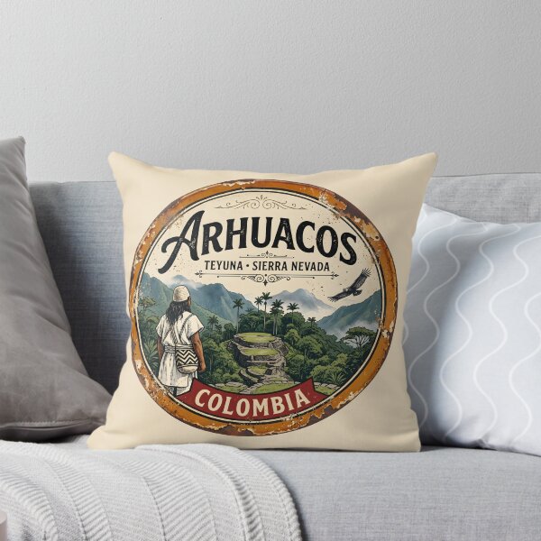 Item preview, Arhuaca Culture Sticker — Vintage Indigenous Heritage Badge designed and sold by ColombianaShop.