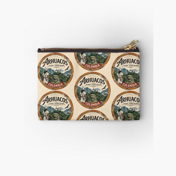 Item preview, Arhuaca Culture Sticker — Vintage Indigenous Heritage Badge designed and sold by ColombianaShop.