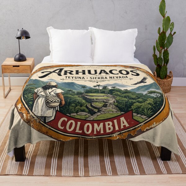 Item preview, Arhuaca Culture Sticker — Vintage Indigenous Heritage Badge designed and sold by ColombianaShop.
