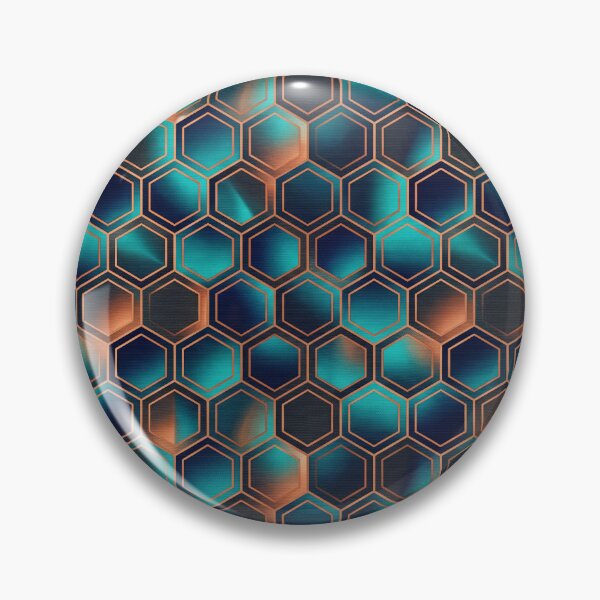 Item preview, Futuristic Hexagon Gradient Pattern designed and sold by DeepRedBubble.