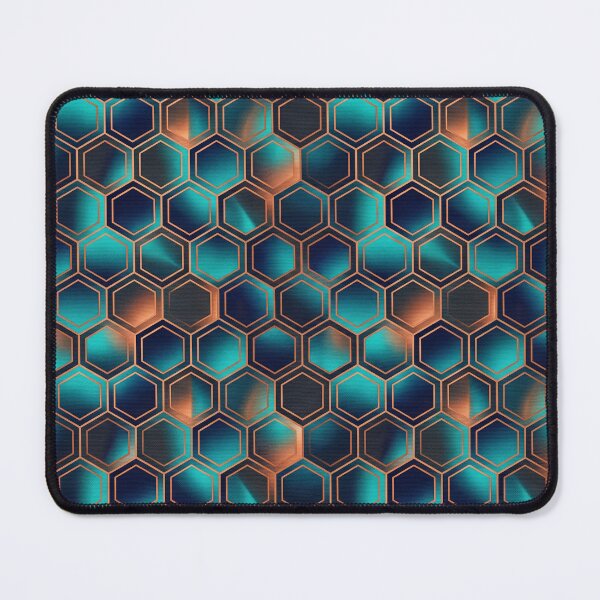 Item preview, Futuristic Hexagon Gradient Pattern designed and sold by DeepRedBubble.