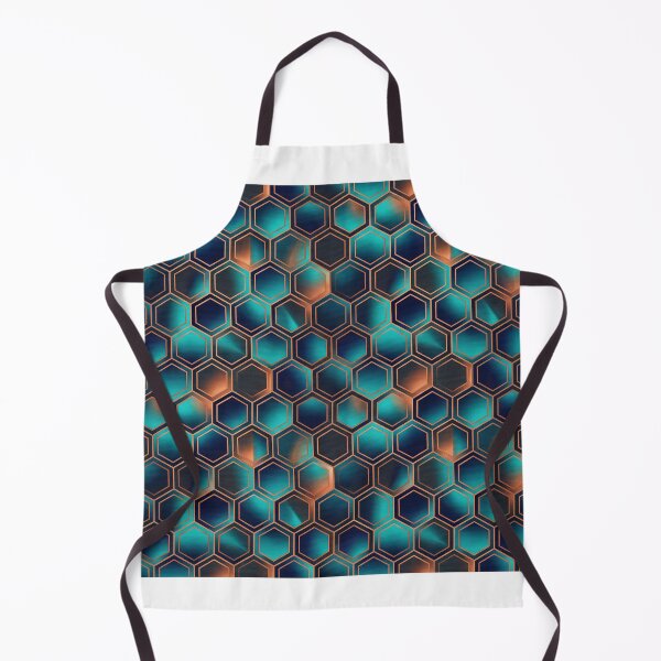 Item preview, Futuristic Hexagon Gradient Pattern designed and sold by DeepRedBubble.
