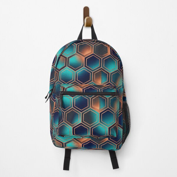Item preview, Futuristic Hexagon Gradient Pattern designed and sold by DeepRedBubble.