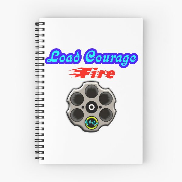Item preview, Load Courage, Fire Fear. Motivational Typography Design. designed and sold by T2T-ees.
