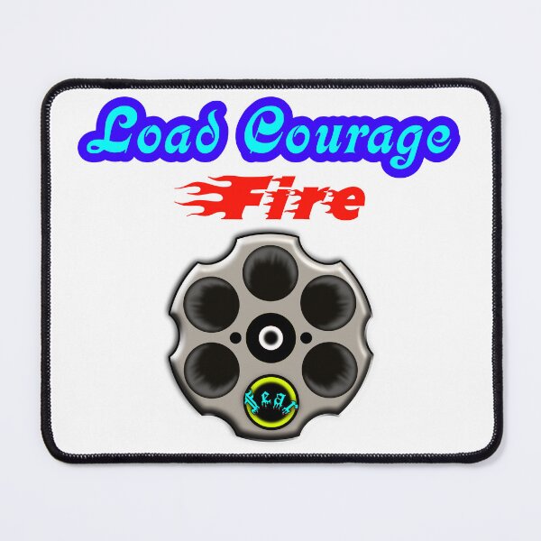 Item preview, Load Courage, Fire Fear. Motivational Typography Design. designed and sold by T2T-ees.