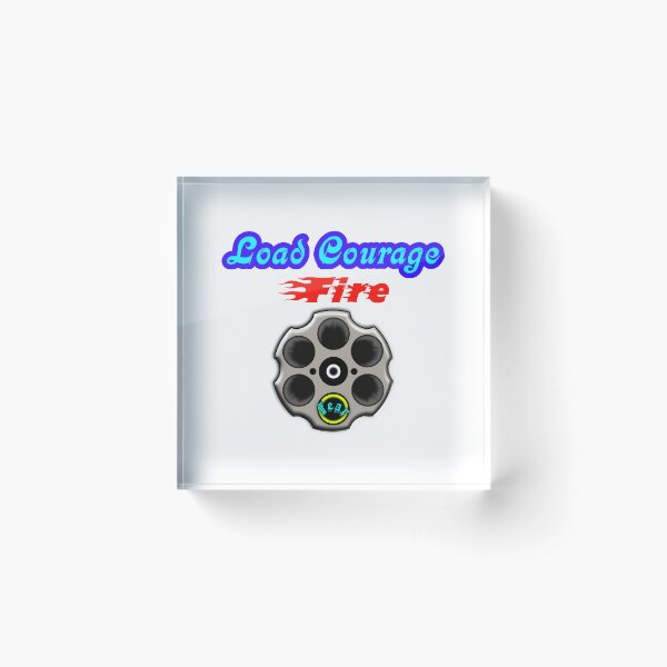 Item preview, Load Courage, Fire Fear. Motivational Typography Design. designed and sold by T2T-ees.