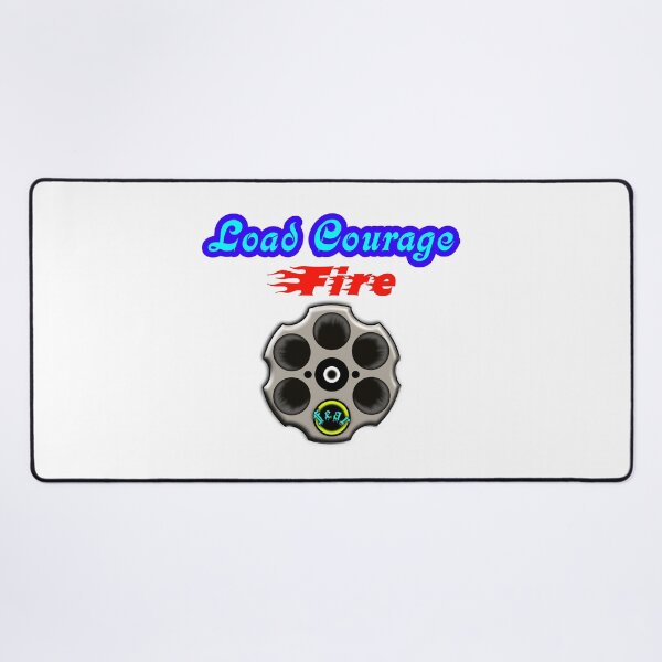 Item preview, Load Courage, Fire Fear. Motivational Typography Design. designed and sold by T2T-ees.