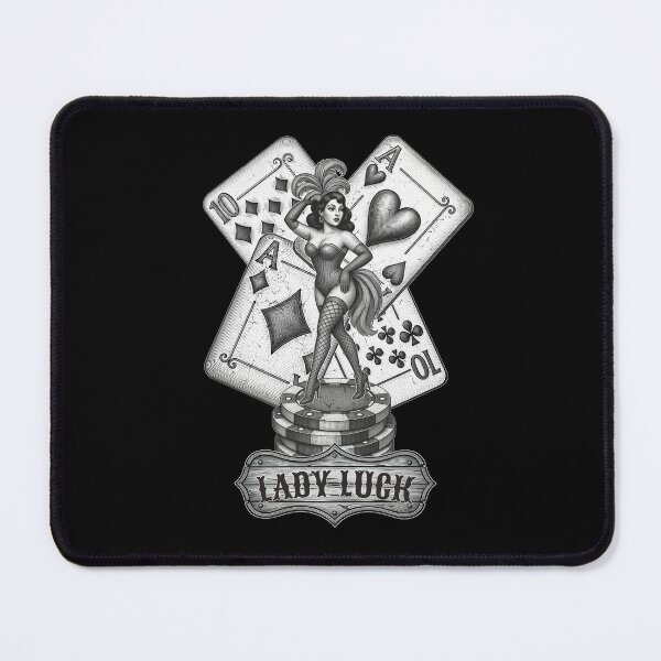 Item preview, Lady Luck Vintage Casino Pin-Up Girl designed and sold by Art89-T-Shirts.
