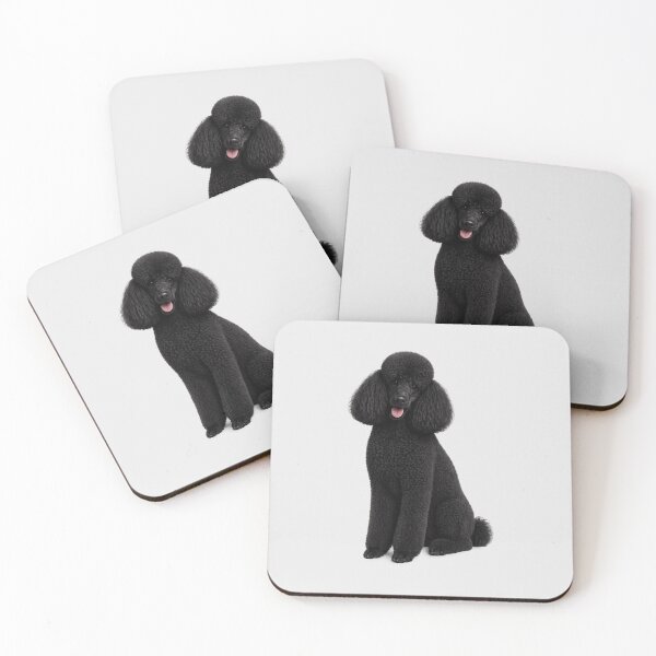 Aperçu de l'œuvre Caniche standard noir créée et vendue par BackgroundND.