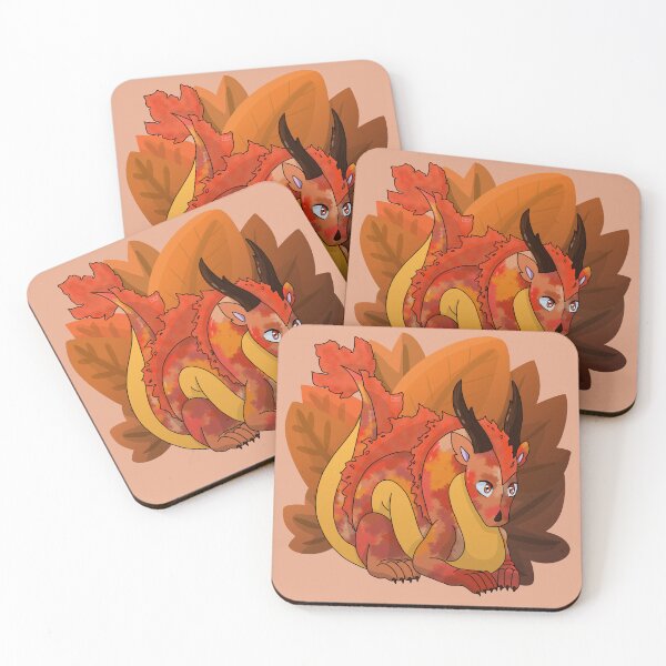 Item preview, Autumn Dragon with Leaves designed and sold by The Indigo Dragon.