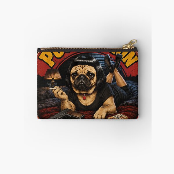 Item preview, Pug Fiction | Funny Pug Movie Parody Vintage T-Shirt designed and sold by The Mayors Den.