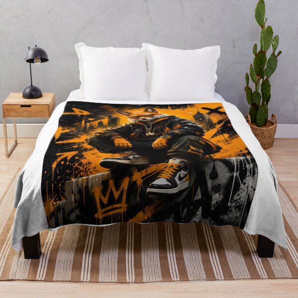 Item preview, Urban Fox King | Premium Street Art Animal Graphic Design designed and sold by SupernovaNote.