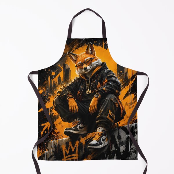 Item preview, Urban Fox King | Premium Street Art Animal Graphic Design designed and sold by SupernovaNote.