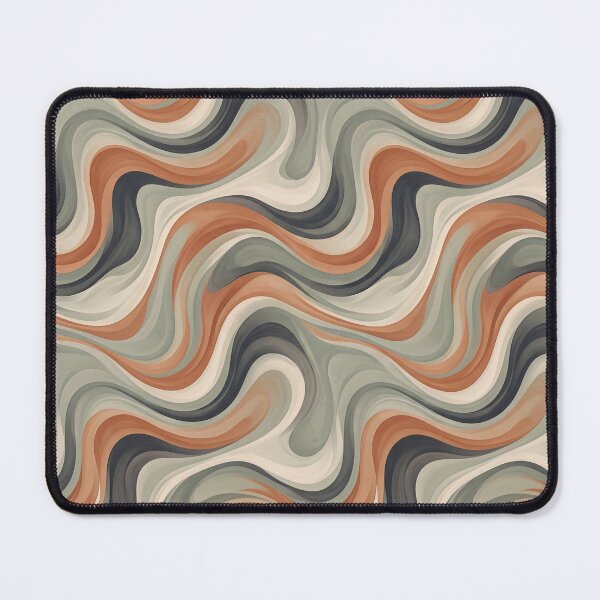 Item preview, Retro Wavy Abstract Pattern designed and sold by DeepRedBubble.