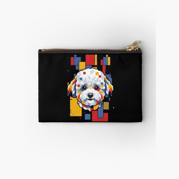 Item preview, Funny Bichon Frise Colorful Blocks Geometric Art Mom Dad Kids designed and sold by FurryHavenPH.
