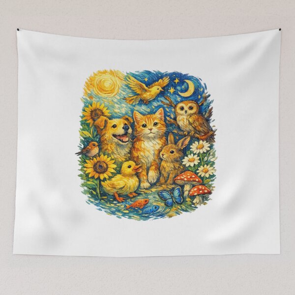 Item preview, Whimsical Woodland Animal Friends T-Shirt designed and sold by Santuário da Bicharada.
